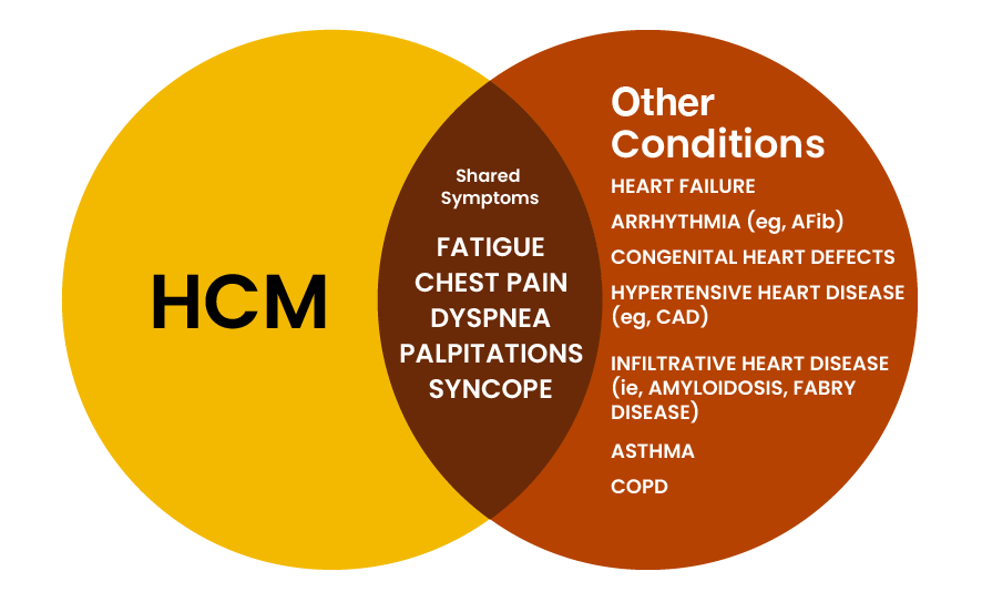 HCM and Cardiovascular Symptoms Overlap